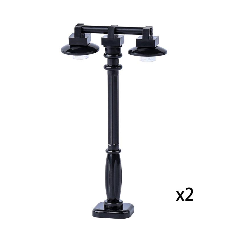 MOC Bricks Toys Model Compatible MOC Parts Bricks City Street Lamp Building Block Lamp with Halloween Bat Lamp