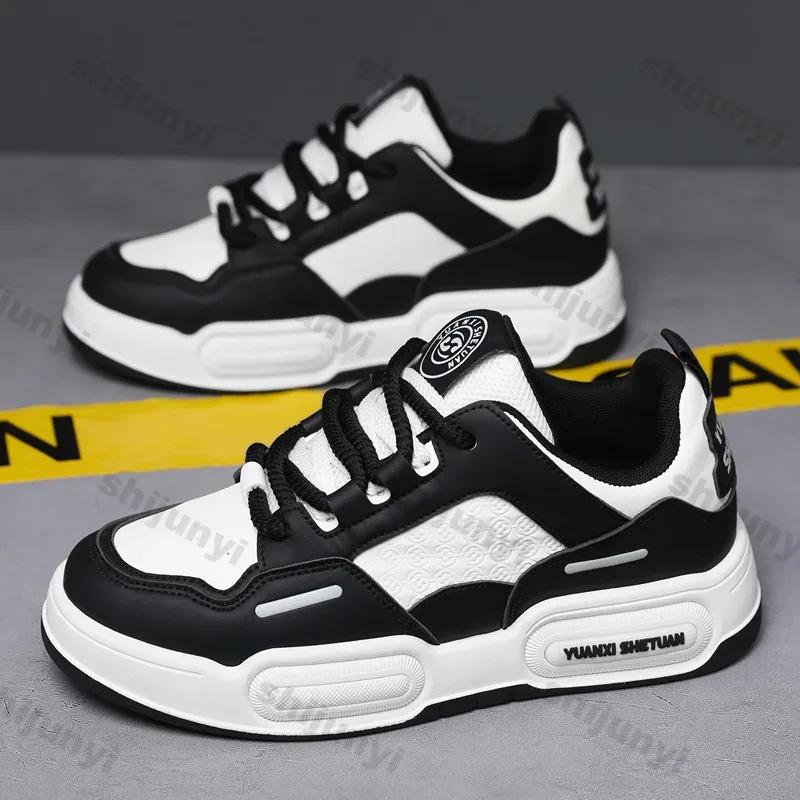 Men New Thick Soles Vulcanized Shoes Autumn New Breathable Versatile Platform Sports Casual Shoes Men Outdoor Increase Sneakers