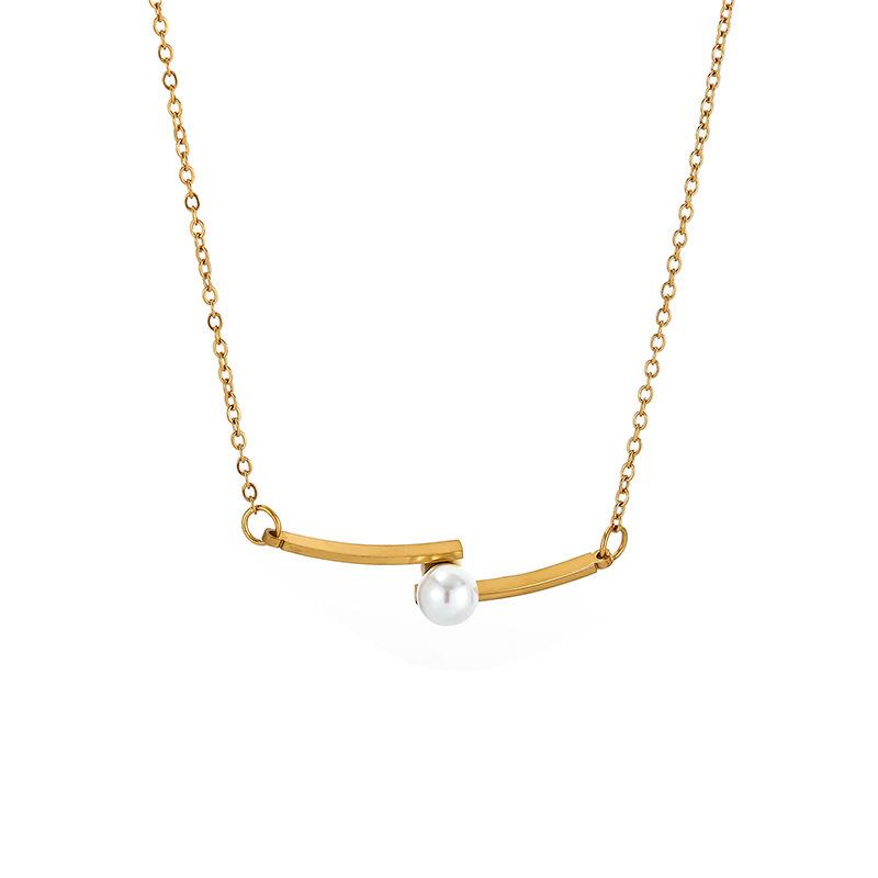 2026 Trend: Lightweight Luxury Titanium Pearl Necklace - Women's Niche Fashion Accessory