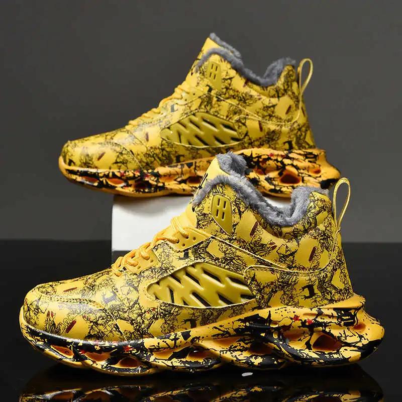 Fashion Mid Zimni Brand Basketball For Men Mary Jane Men's Comfortable Shoes Men Luxury Sneakers Sport Hand Made High-quality Style