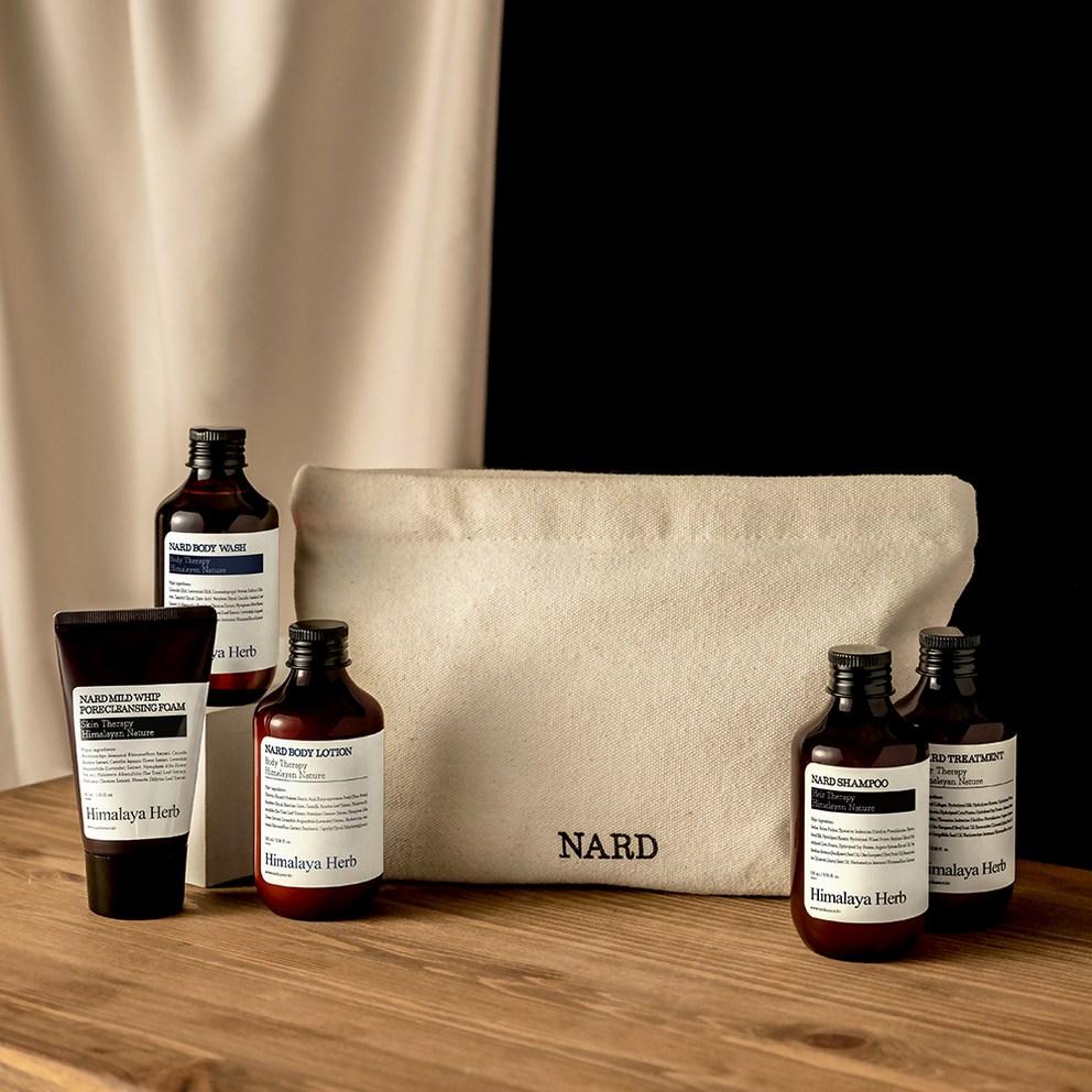 Nard Reisset 5 Items + Katoenen Pouch, 1 Set