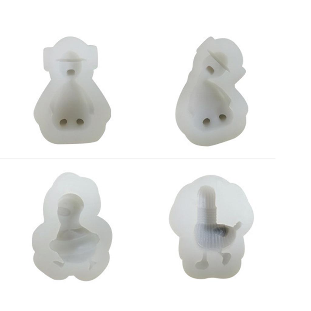 3D Fondant Runde Entenform Schokoladen Süßigkeiten Formen Polymer Bastelkunst DIY Formen