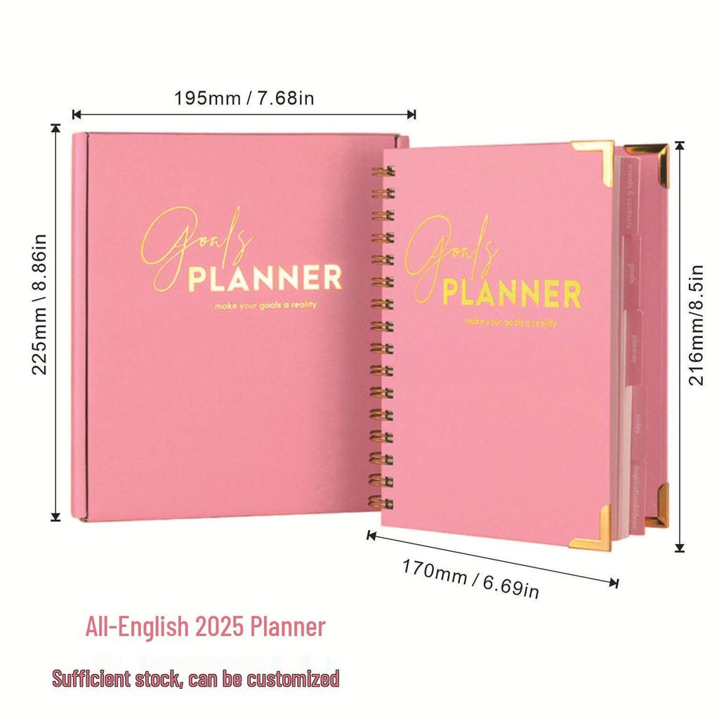 2025 Cross-Border Foreign Trade English Weekly Agenda and Goal Planner Notebook