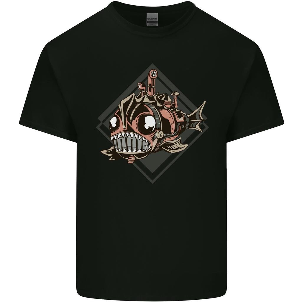 A Steampunk Fish Unisexs Light Cotton TShirt
