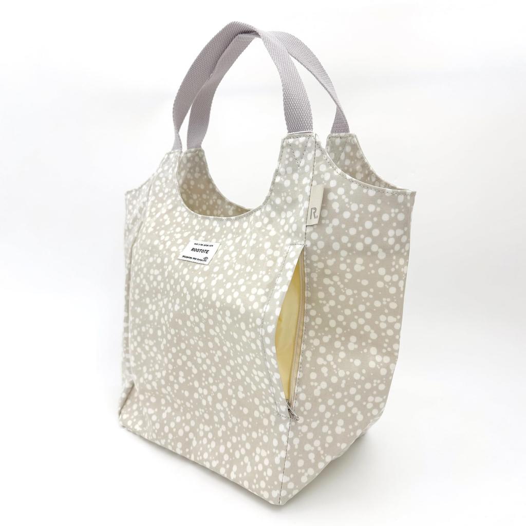 1103 Shoulder Ladies Vertical Tote Bag EU Round [Rootote] Laminate-J (01 Ripples)