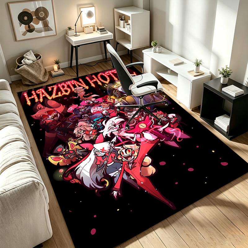 hazbin hotel A rug suitable for office chair areas living rooms and computer desks perfect for home offices and an ideal holiday gift