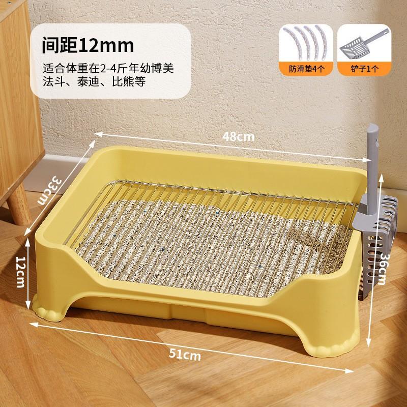 Pet Toilet Fenced High Edge Splash Proof Dog Toilet Teddy Poodle Dog Toilet Cleaning Supplies