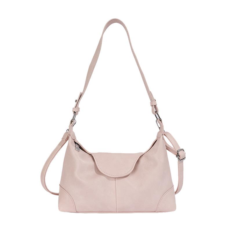 Summer new fresh armpit bag women's soft leather fashion large capacity casual shoulder bag crossbody