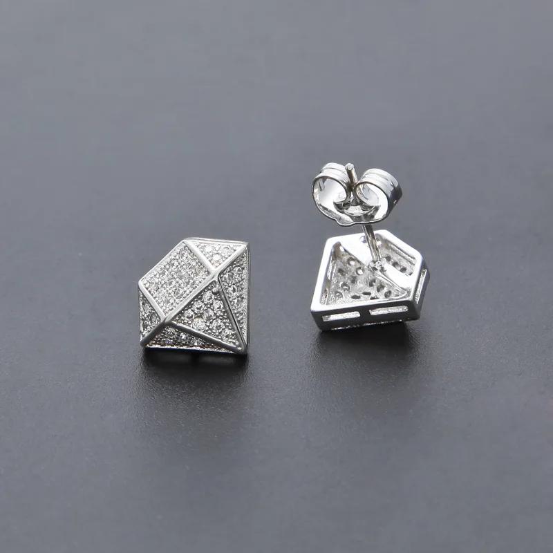 CAOSHI Shinning Stud Earrings Female Engagement Ceremony Jewelry with Bright Zirconia Fashion Design Silver Color Accessories
