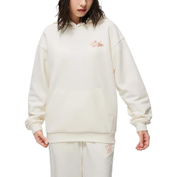 Li Ning Sports Trendy Collection Sweatshirt Women's Ecru AWDT016-1
