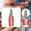 Wire Stripper Plier Electrician Stripping Spring Loaded Sturdy Hand Tool Professional Cable