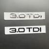 3D ABS Chrome Black 2.0 TDI 3.0 TDI Letters Rear Boot Trunk Logo Badge Emblem Sticker Decal For Audi A3 A4 A5 A6 Q3 Q5 Q7 S7