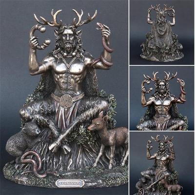 Cernunnos Celtics Horned God of Animals Resin Statue The Underworld Statue for Home Garden Decoration Room Decoration