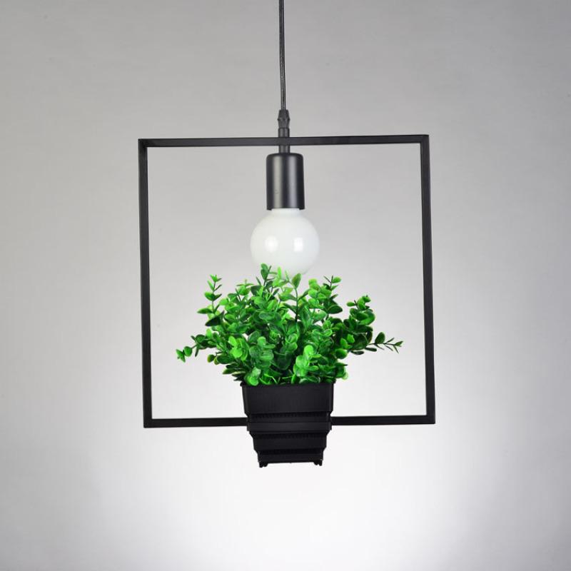 

Светодиодный промышленный стиль из кованого железа, подвесной потолочный светильник для украшения Square