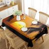 Coconut Tree Beach Sunset Print Tablecloth,Washable Table Cloth, Durable Tablecloth Square Rectangle for Dinner Party Decoration