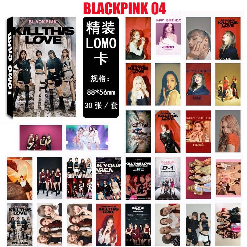 SOFORT VERFÜGBAR// 30 Stück/Box BLACKPINK Kpop Lomo Kartenalbum "SQUARE UP" "Kill This Love" Jennie Jisoo Rose Lisa HD Fotokarten Karten Für Fans