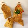 1PC Multi-Purpose Kitchen Decor Woven Wall-Mounted Basket Farmhouse Wall Hanging Vegetables 2 Sizes