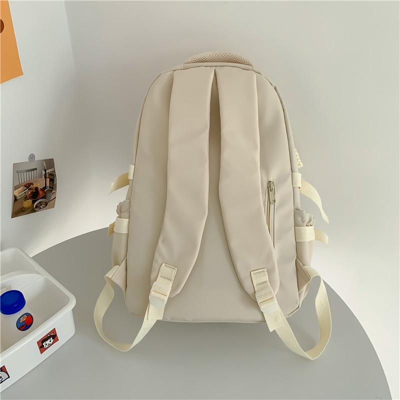 Zaini da donna a tinta unita per donna Zaini scolastici impermeabili Borsa a spalla di grande capacità Borse scolastiche per ragazze Ruckpack