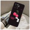 Cherry Pattern For OPPO A53 A5 A9 2020 A96 A76 A16 A54 A74 A94 A58 A78 A98 A52 A72 A15 A17 A57 A77 A79 Case
