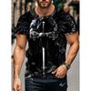 Men's Fashion 3D Printed Men's T-Shirt Round Neck Short Sleeve Trendy Street Wear