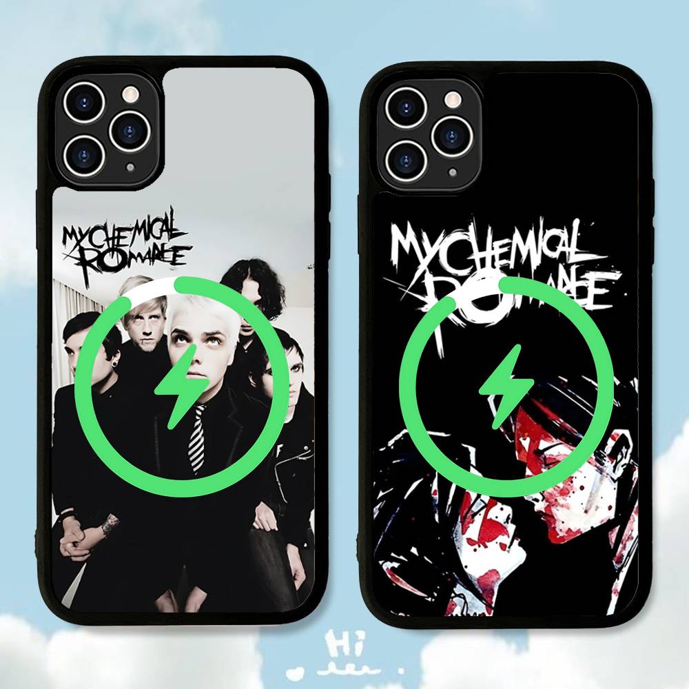 My Chemical Romance Rockband Magnetische Hülle Für IPhone 17 16 14 13 12 11 15 Pro Max Plus Kabelloses Laden Handyhülle