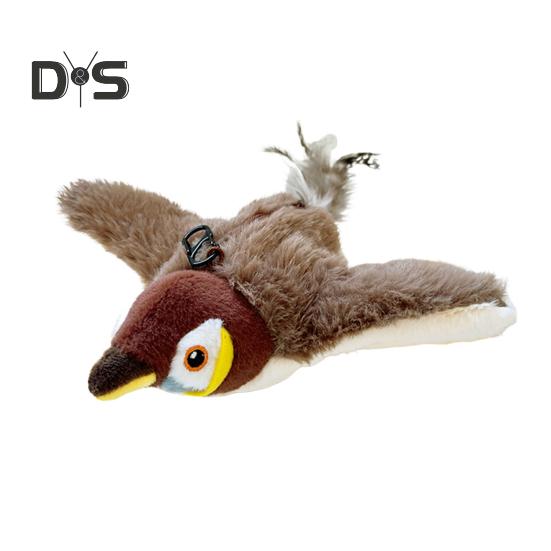 

1 шт/2 шт интерактивная щебечущая игрушка для кошек, электрическая симуляция, плюшевые животные, активируемые прикосновением, хлопающие крылья, игрушка для птиц для кошек и собак A