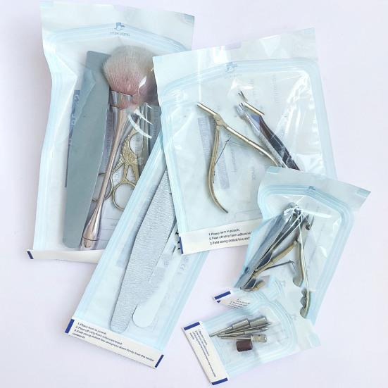 100 Stück Aufbewahrungsbeutel, tragbar, multifunktional, breite Anwendung, vielseitiger Einweg-Organizer, einmaliger Maniküre-Werkzeug-Organizer, Taschen für Haushaltsbedarf