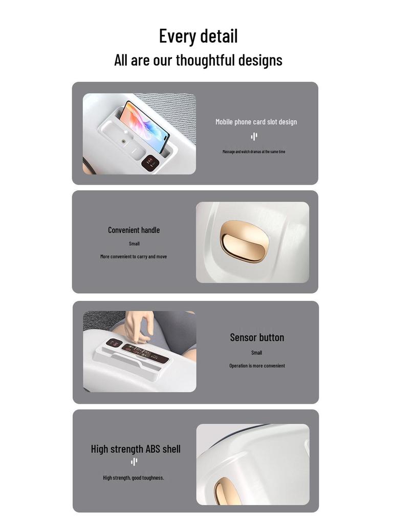 Knee and Foot Massager with Airbag, Remote Control, and Heating for Home Use