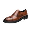 Spring and Autumn New Men's Shoes Brock Large Size Business Casual Men's Leather Shoes Size Wedding Shoes