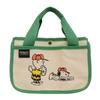 Peanuts Snoopy Canvas Lunch Bag Large Capacity Multifunction Tote Handbag For Daily Use