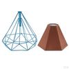Metal Diamond Bulb Guard Lamp Cage Light Lampshade 12 Colors