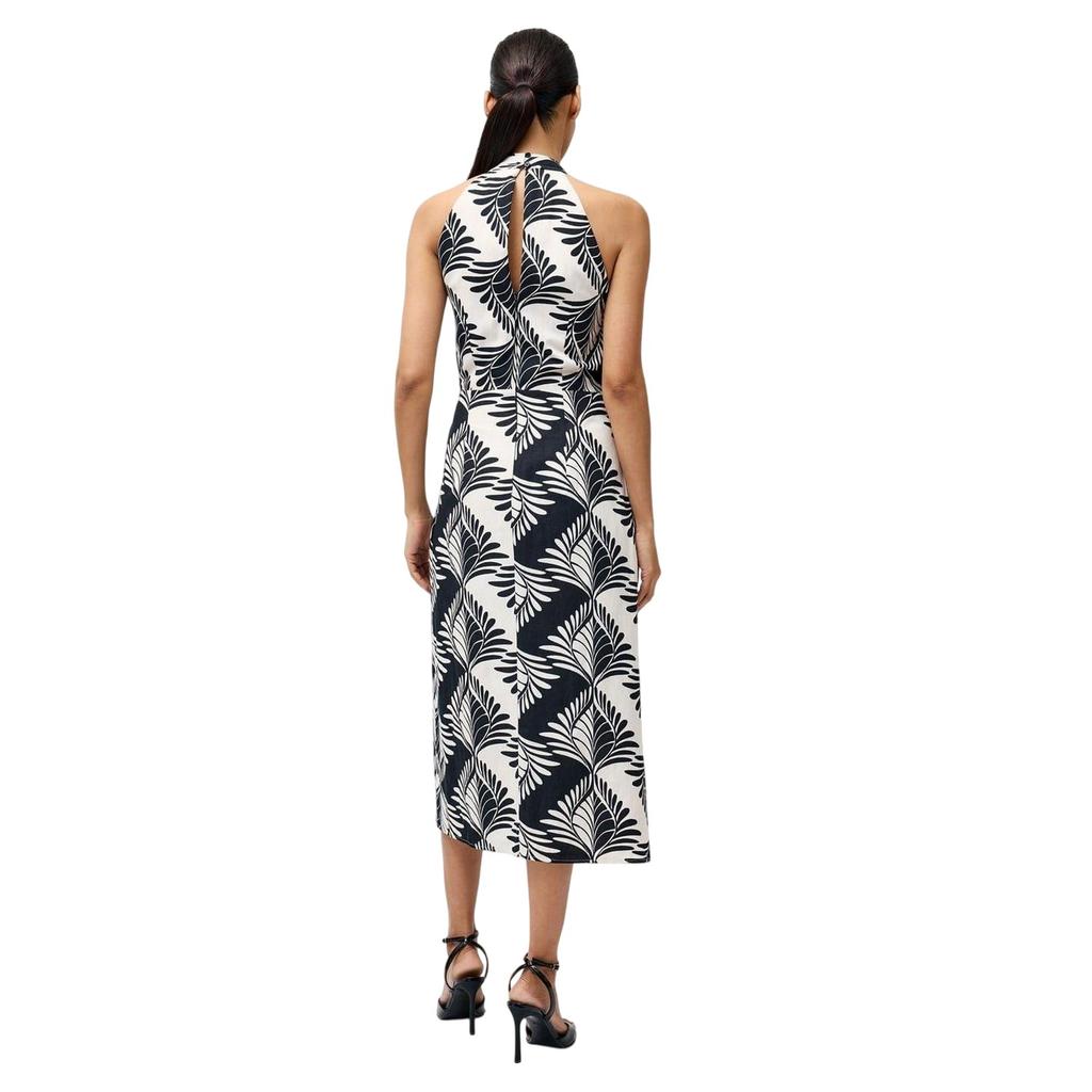 French Connection Womens/Ladies Ariette Leaf Print Halter Neck Wrap Dress
