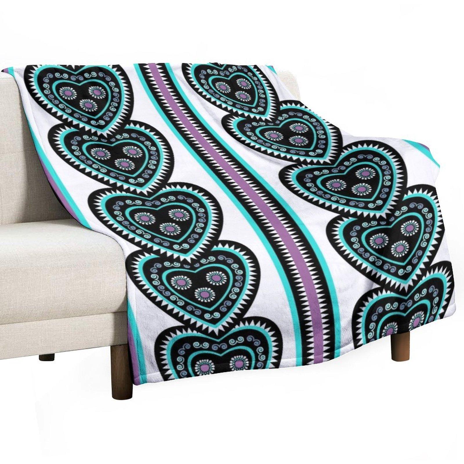

Traditional Hmong embroidery Throw Blanket Bed linens Personalized Gift sofa bed Summer Blankets 30x40in