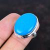 Sleeping beauty turquoise ring real gemstone jewelry 925 sterling silver ring adjustable ring handmade jewelry engagement ring gifts for him