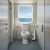 Toilet Brush & Holder Set - Disposable Replaceable Brush Heads, Wall-Mounted, Ideal for Bathroom & Commercial Cleaning