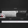 7.5 Inch Chinese Chef Knife 67-layers Damascus VG10 Steel Blade Sharp Cleaver Meat Slicing Vegetables Kitchen Knives Wood Handle