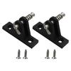 Quick Release Bimini Top Deck Hinge Black Nylon Mounting Base with Screws for Boat Awning and Shade Top Service Work