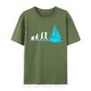 Funny Boating For Unisex Fishing Evolution Captain Sailing Cotton Print Tees Fitted Unisex Tshirts Sweatshirts Unisex Tshirt Clothing