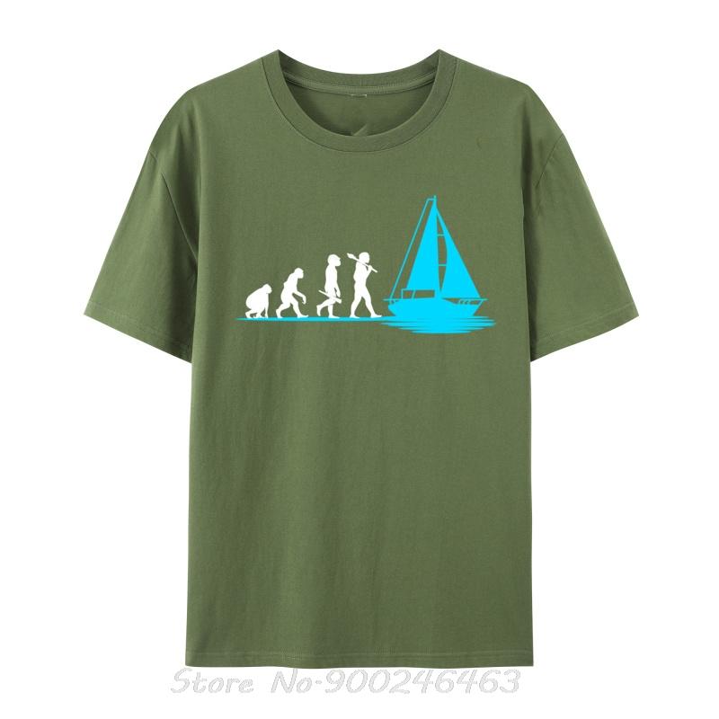 Funny Boating For Unisex Fishing Evolution Captain Sailing Cotton Print Tees Fitted Unisex Tshirts Sweatshirts Unisex Tshirt Clothing