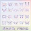 20 pcs Laser glisten Butterfly Stickers pack Creativity Decorative collage Hand Account Diary Album Scrapbooking Junk Journal