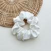 Matte Luster Muted Color Scrunchies Minimalist Gray Blue Elastic Bands Soft Touch Hair Ties For Daily Casual Wear