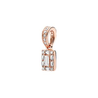 Rose Gold Crystal Icicle Pendant Women Jewelry 387543CZ