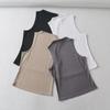 YPFF Trendy European Women's Sleeveless High-Neck Crop Top