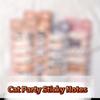 [Kawaii Stationery Supplies] Cute Cartoon Cat Shape Sticky Notes Mini Sticky Notes Set for Office, School, Journaling - Unique Bookmark Index Tabs