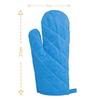 Heat-Resistant Anti-Scalding Kitchen Gloves - Thick Cotton Insulation for Baking
