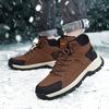 TUINANLE Winter Men Boots Fur Warm Snow Boots Men Hiking Shoes Work Ankle Booties Outdoor Men's Sneakers Footwear