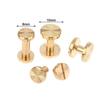 10pcs Solid Brass Binding Chicago Screws Belt Screw Nail Stud Rivets For Photo Album Leather Craft Belt Wallet Fasteners