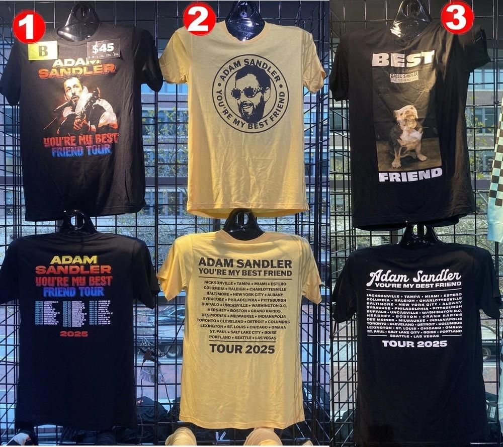 

SALE Adam Sandler You#039;re My Best Friend Tour 2025 Merch reprint TShirt Unisex T-Shirt XXL