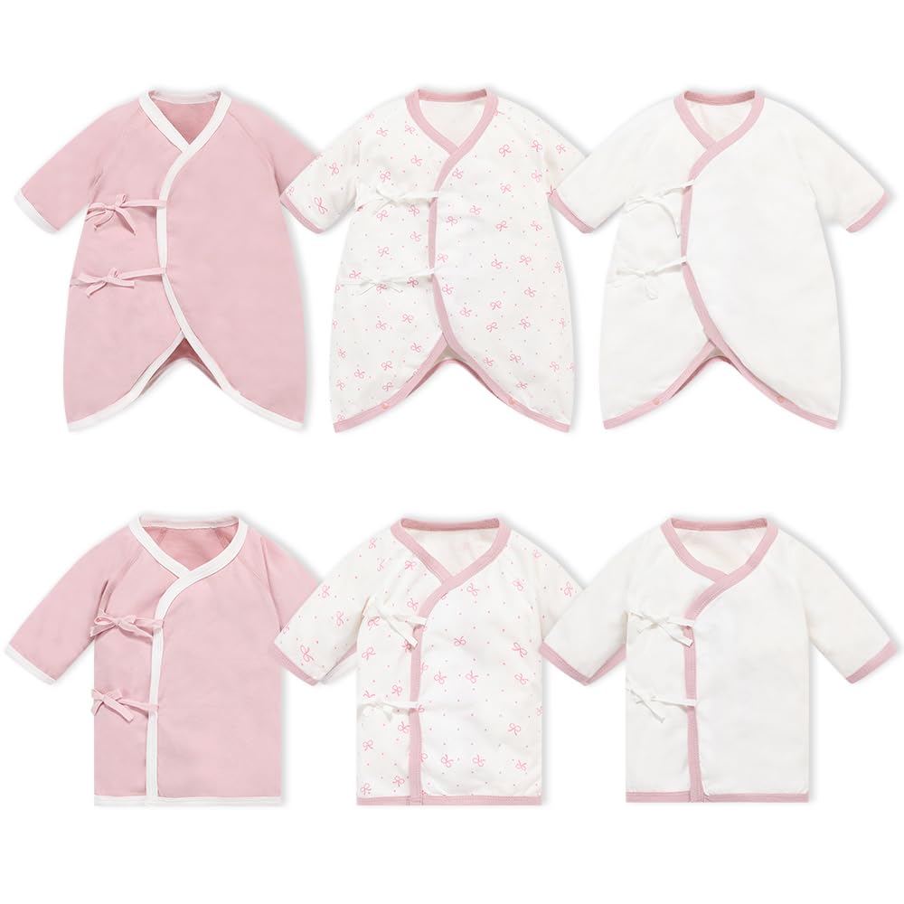 

Три Гриба Комбинезон для новорожденных с коротким рукавом и длинным рукавом, детский, с длинным рукавом, спереди, размеры в месяцах, нижнее белье, майка, майка, майка, 6 штук