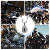 Motorcycle Guard Bell Stainless Steel Motorcycle Angel Bell Spirit Bells with Chain or Keyring Guard Riding Bell Pendant